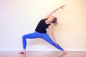 jenny rhodes yoga instructor doing yoga