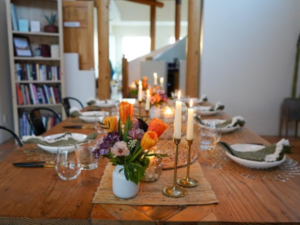 Dining Room with candles